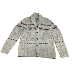 EUC Woolrich Shawlcollar Fairisle Cardigan